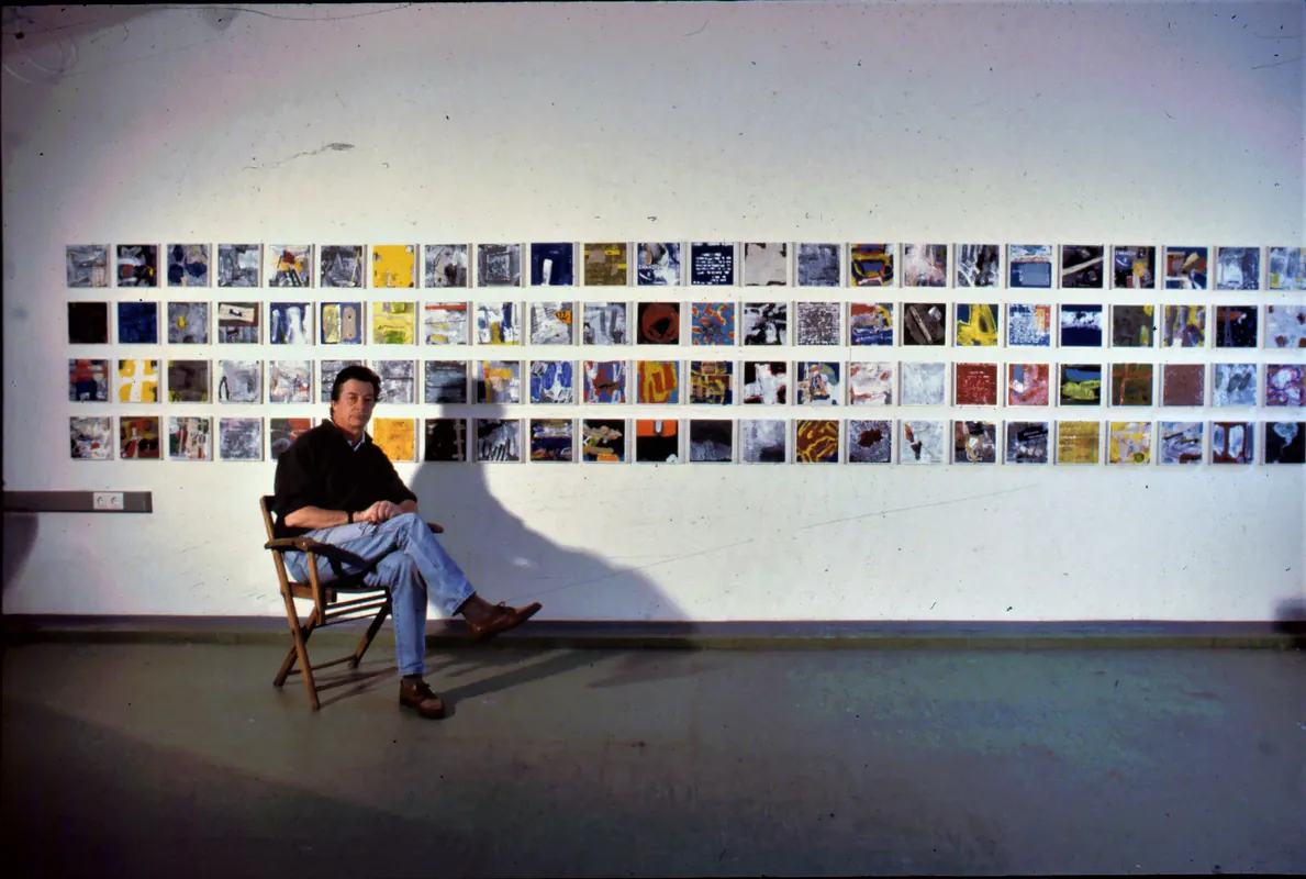 David Richard Smyth seated in front of The Sponheimer Series