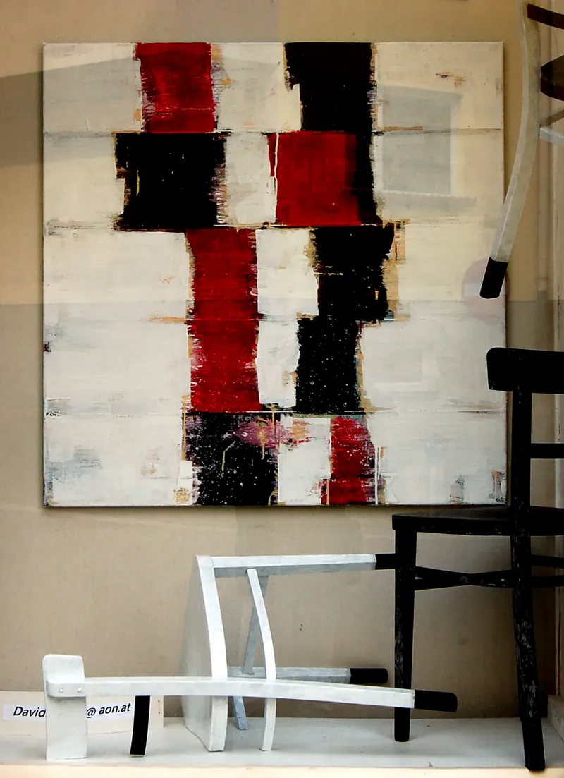 Window composition in David Richard Smyth's studio