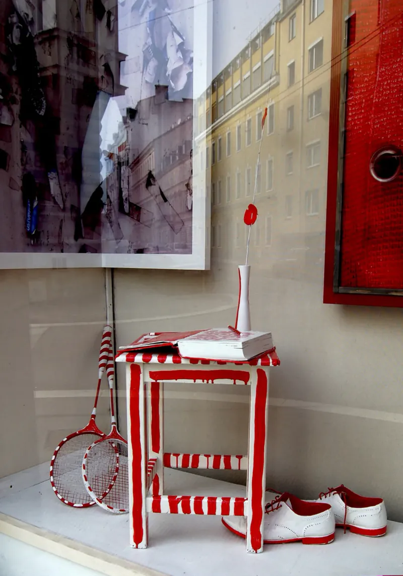 Window composition in David Richard Smyth's studio